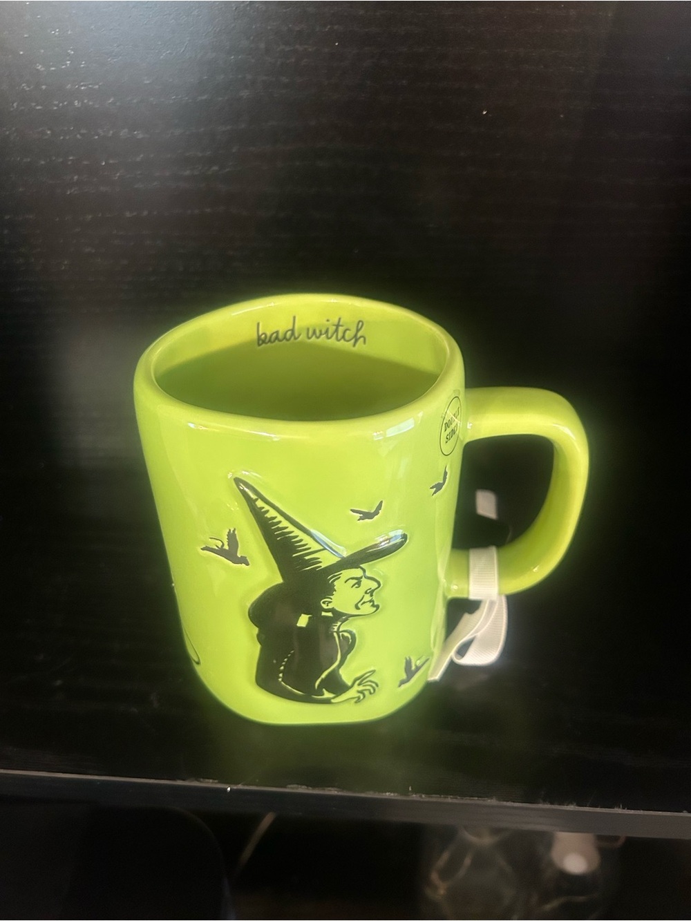 Rae Dunn Lime Green 'Bad Witch' Ceramic Mug